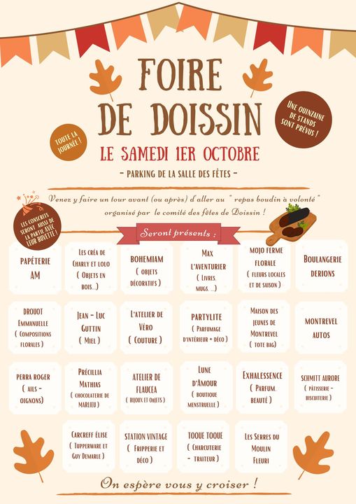 La Foire de Doissin affiche