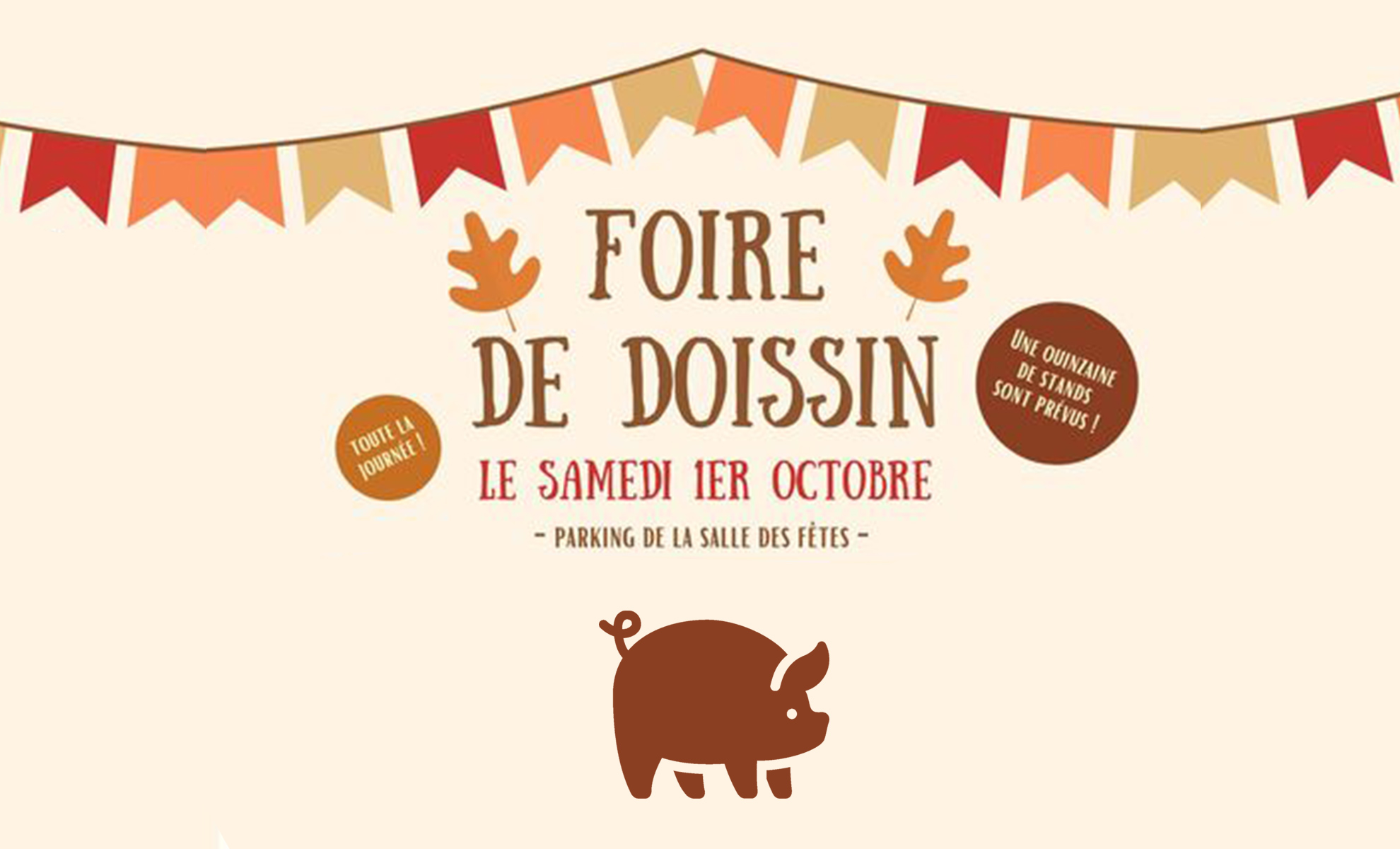 Ne manquez pas la Foire de Doissin – le 1er Octobre 2022